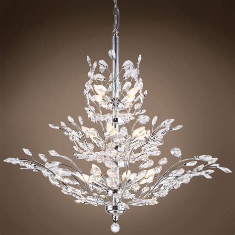 15 Collection Of Crystal Branch Chandelier