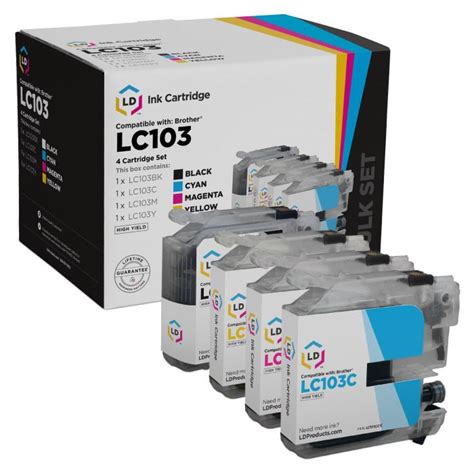 Affordable 4 Pack Of Brother Lc103 Ink Excellent Value Best Seller