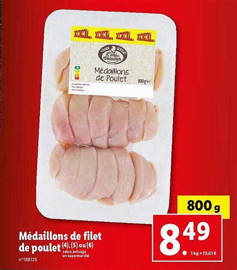 Promo Médaillons De Filet De Poulet chez Lidl iCatalogue fr