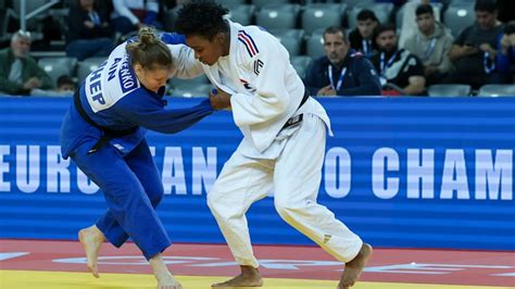 Championnats d Europe de judo 2024 Audrey Tcheuméo décroche lor en