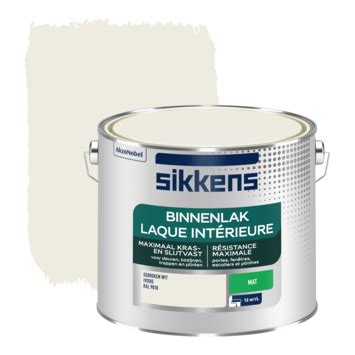 Sikkens Binnenlak RAL 9010 Mat 2 5 Liter GAMMA