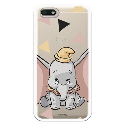 Funda Oficial Disney Dumbo Silueta Transparente Para Huawei Honor 7s