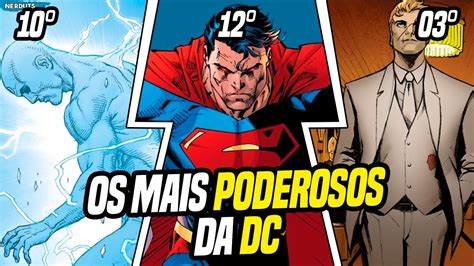 TOP 10 PERSONAGENS MAIS PODEROSOS DA DC COMICS YouTube