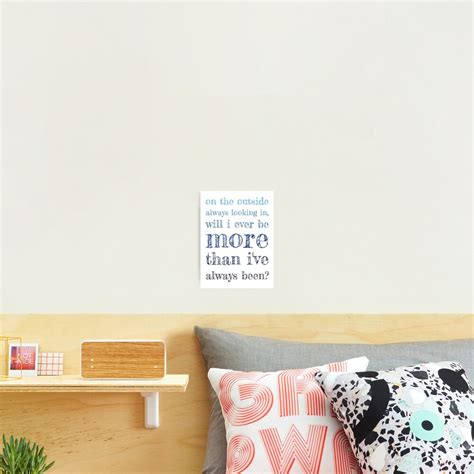 Dear Evan Hansen Waving Through A Window Lyrics Photographic Print