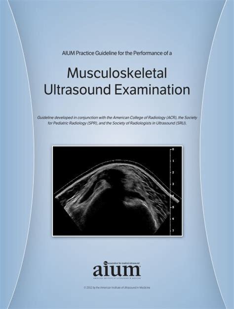 Performance Of A Musculoskeletal Ultrasound Examination Aium