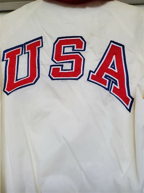 Vintage Champion USA Olympic Team 80s Snap Button Gem