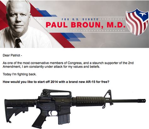 Paul "Evolution is a Lie from Hell" Broun Offers Free AR-15s to ...