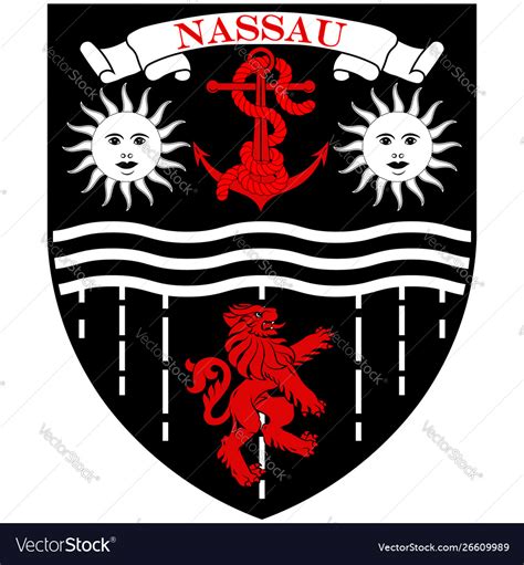 Coat Arms Nassau Bahamas Royalty Free Vector Image