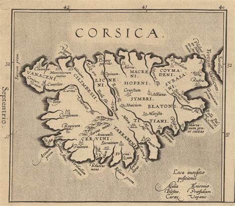 Corsica Karte In Theatrum Orbis Terrarum S 520