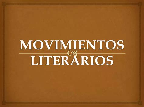 Movimientos Literarios Vanguardia Bach PPT