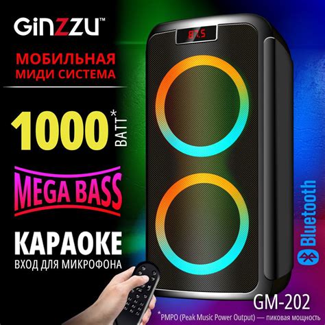 Беспроводная колонка Ginzzu GM-202 - купить по доступным ценам в ...