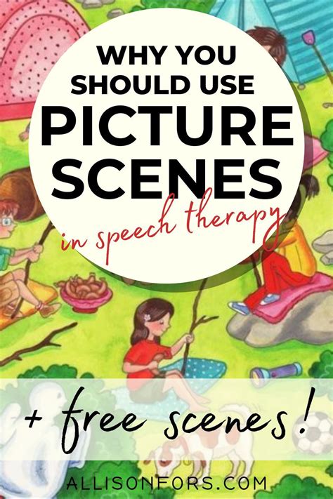 How To Use Picture Scenes In Speech Therapy Free Scenes Allison Fors