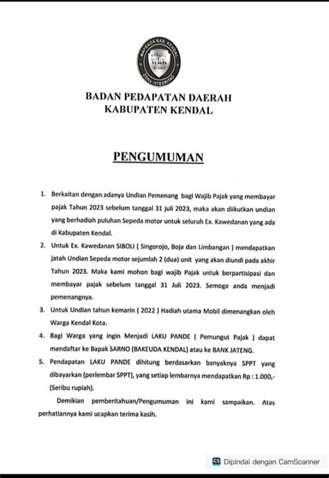 Pasigitan Kabar Baik Bagi Wajib Pajak Bisa Dapat Sepeda Motor Gratis