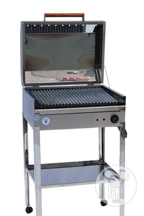 Parrilla Eléctrica De Acero Inoxidable Con Base Modelo Chalten Marca