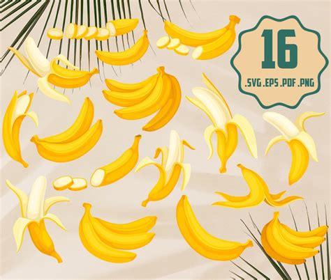 Banana Svg Banana Clipart Banana Files Fruit Svg Banana Print Banana Png Banana Eps Banana