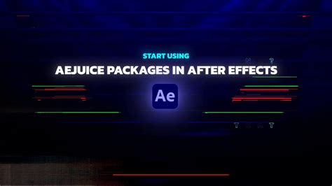 How To Start Using Aejuice Products In After Effects Video Tutorial