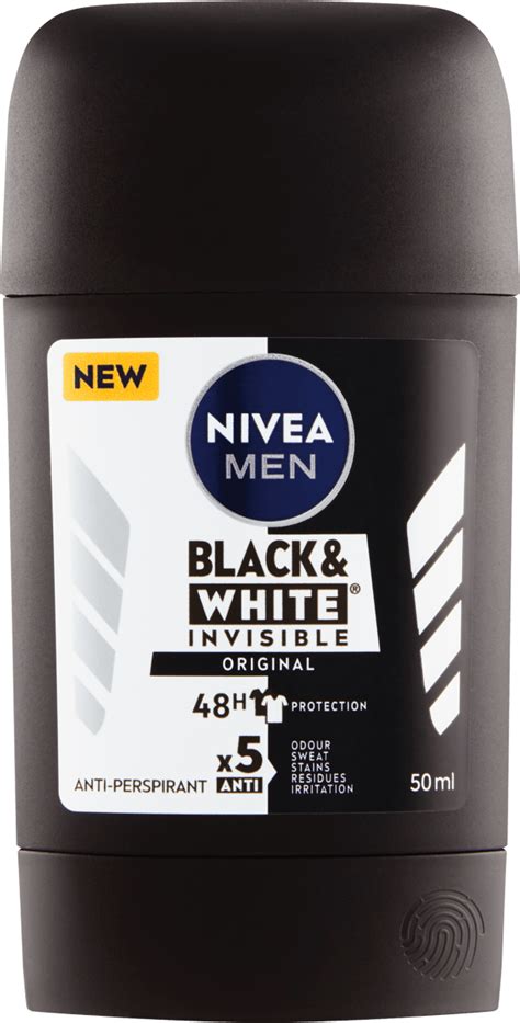 NIVEA MEN Pánsky tuhý antiperspirant Black White Invisible Original