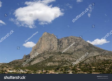 Puig Campana Mountain Which Numerous Mountain Stock Photo