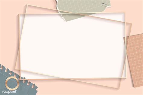 Ripped Notes Rectangle Frame Vector Premium Image By