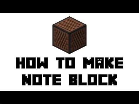 How To Make A Note Block In Minecraft