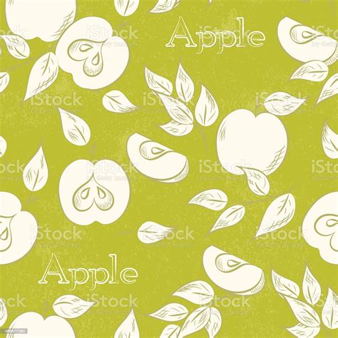 Apple Seamless Pattern Stock Illustration Download Image Now 2015