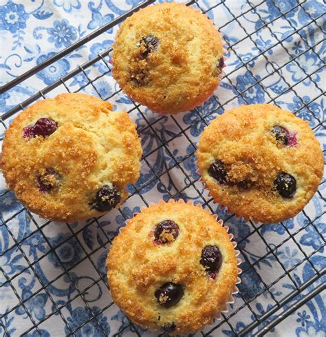 Four Perfect Blueberry Muffins The English Kitchen