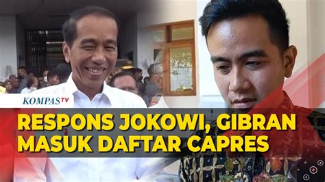 Senyum Jokowi Saat Ditanya Gibran Masuk Daftar Capres Nomor Youtube