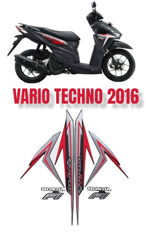 STIKER STRIPING FULLSET LIS LIST BODI MOTOR HONDA VARIO TECHNO 125 LED