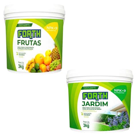 Kit Fertilizante Mineral Forth Jardim Forth Frutas NPK 9 Shopee Brasil