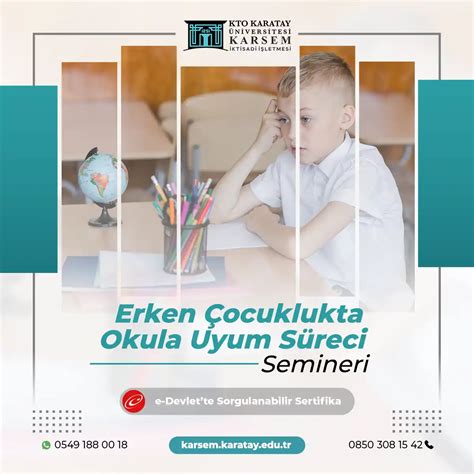 Erken Çocuklukta Okula Uyum Süreci Semineri