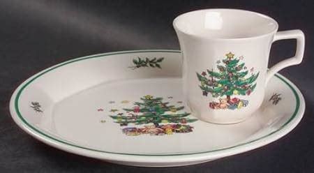 Amazon Nikko Ceramics Christmastime Snack Set For Dinnerware Sets