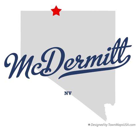 Map of McDermitt, NV, Nevada