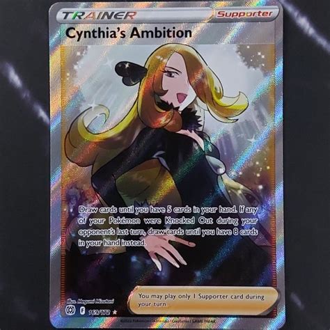 Pokemon Tcg Cynthia S Ambition Full Art Brilliant Stars Ultra