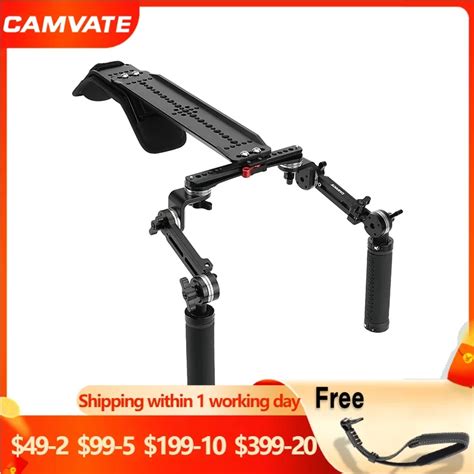 CAMVATE Camera Shoulder Rig Support Mount With ARRI Style 12 Dovetail