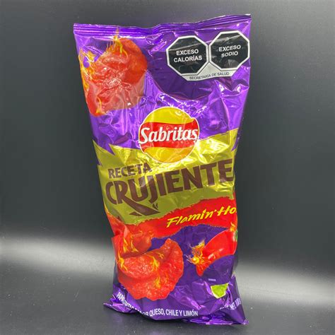 New Sabritas Flamin Hot Chili And Lime Flavoured Potato Chips 100g Mex