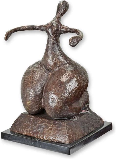 Brons Beeld Naakte Vrouw Modern Sculptuur 35 Cm Hoog Bol