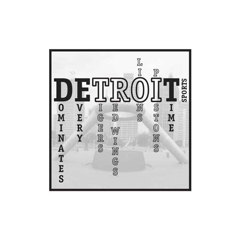 Detroit Sports Bumper Sticker | Detroit Window Decal