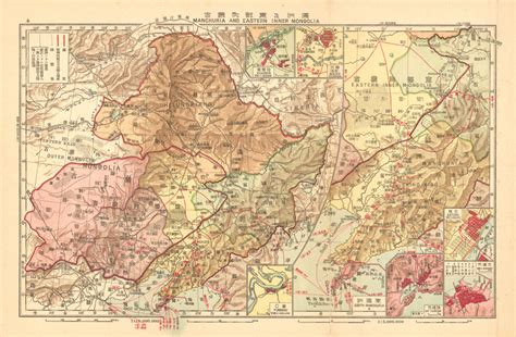 Kaiseikwan's 1920 Map of Manchuria and Eastern Inner Mongolia - Art ...