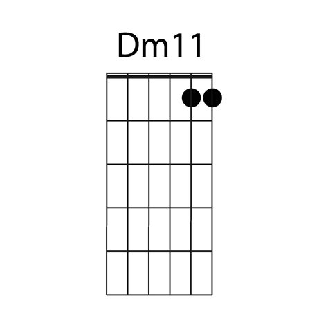 D11 guitar chord icon vector 39654275 Vector Art at Vecteezy