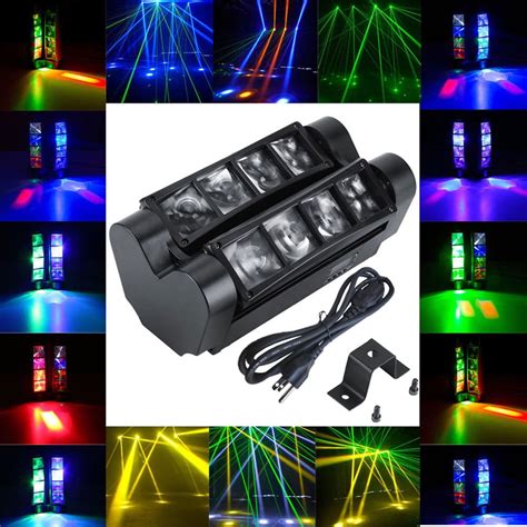 club lights DJ Moving Head Lights 8LED Beam Spider Light DMX Control ...