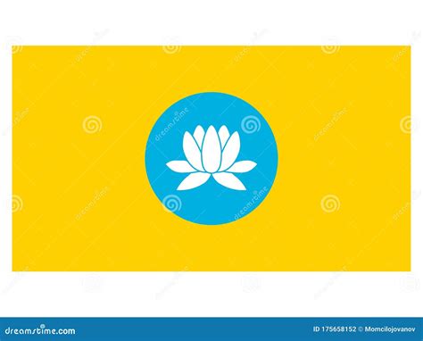 Flag of Republic of Kalmykia Stock Vector - Illustration of kalmykia ...