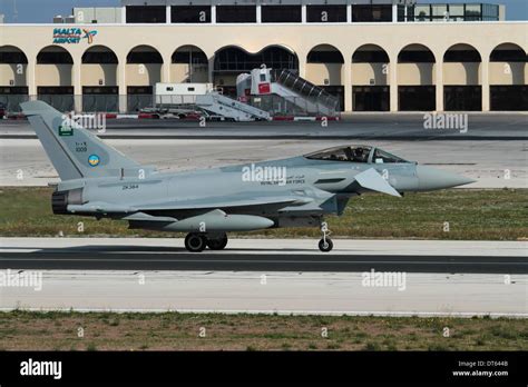 Eurofighter Typhoon Jet Fighter Of The Royal Saudi Air Force Taxiing