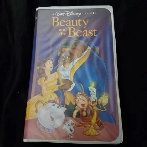 Rare Beauty And The Beast Vhs Tape Walt Disney S Black Diamond