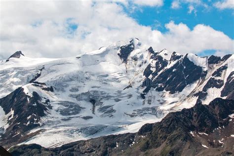 Panorama Glacier Forni Dans Les Alpes D Ortler Le Parc National Du