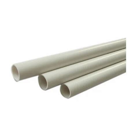 White 110 Mm Electrical Pvc Conduit Pipes For Commercial Size 16 Mm