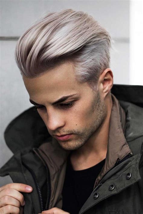 Silver Hair Men Rock With Style In Mens Haircuts