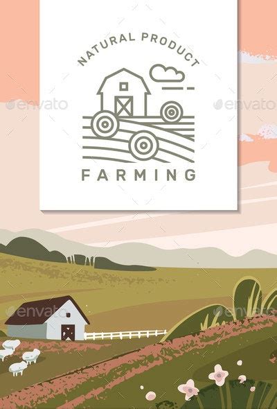 Vector Farming Background, Vectors | GraphicRiver