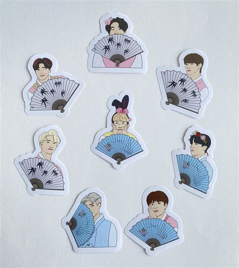 Ateez Stickers Kpop Sticker Pack Atiny Ateez Merch Sticker Etsy Hong Kong