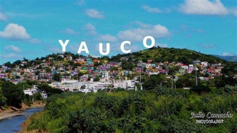 Vista Del Pueblo De Yauco Islas Puertorriqueños Vistas