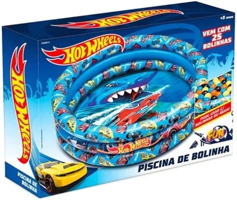 Piscina Bolinhas Hot Wheels Inflavel Bolinhas Fun F Parcelamento Sem Juros